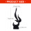 Modern Abstract Sculptures Resin Flame Figurines Statue-Gold 3