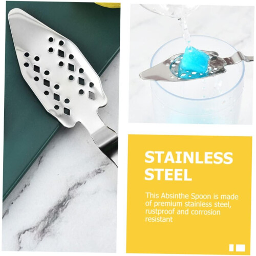 Absinthe Spoon Stainless Dropper Shot Glasses Strainer Supply 1