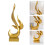 Modern Abstract Sculptures Resin Flame Figurines Statue-Gold 2