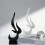 Modern Abstract Sculptures Resin Flame Figurines Statue-Gold 7
