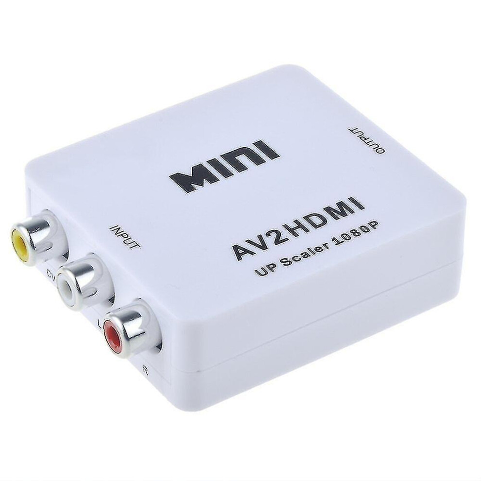 Av To Hdmi Converter, Full Hd Hdmi Upscaler 1080P With Advanced Signal Processing For Seamless Video Conversion 9486358090015