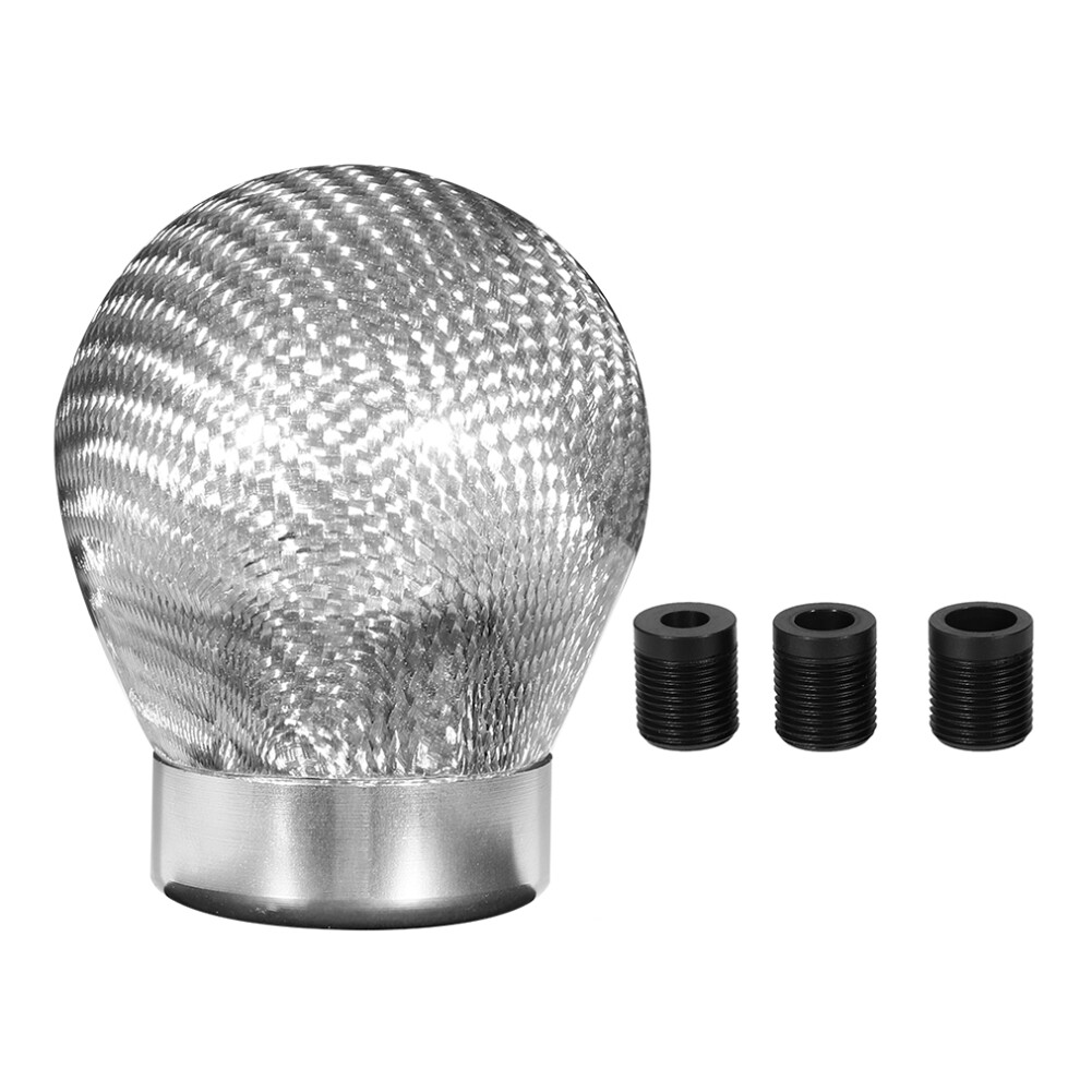 Universal Car Shifter Knob Carbon Fiber Gear Shift Handle Sturdy & Durable Easy Installation Interior Appearance Enhancement Vintage Design Red 9139052954229