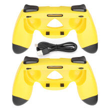 Mânere ergonomice cu design pentru Joy-Con, gameplay confortabil și accesorii pentru controler cu răspuns sensibil, mânere din cauciuc