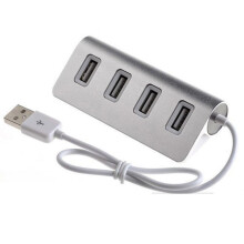4-Port-USB-Hub, verwandelt einen USB-Anschluss in vier für gleichzeitiges Synchronisieren und Laden, schnelle Datenübertragung, Plug & Play,