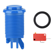 Butoane arcade, buton cu microîntrerupător, design concav cu piston, se montează în orificiul de 28 mm, butoane arcade de înaltă calitate,