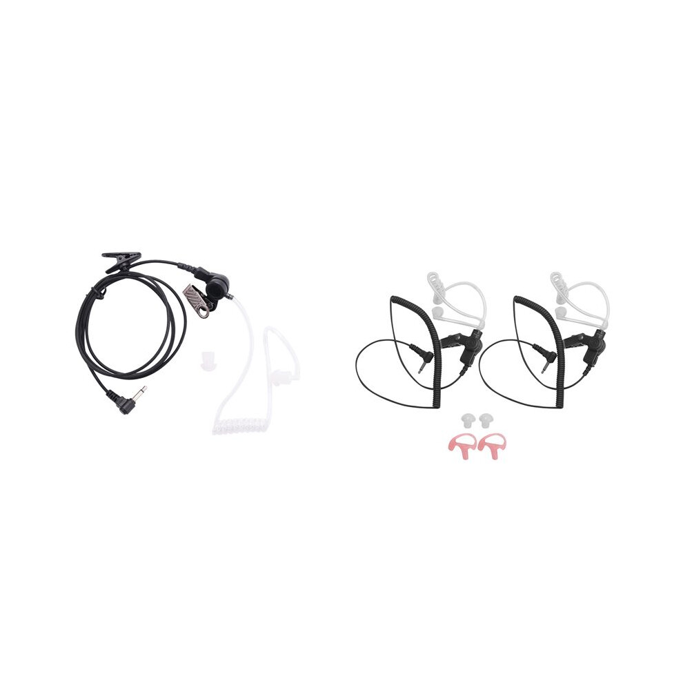 Straight Listen Only Transparent Flexible Acoustic Tube & 3.5Mm Police Listen Only Acoustic Tube Earpiece 6131407782870