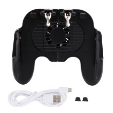 Controlador de juegos móviles con joystick, empuñadura remota, teclas de puntería para teléfonos de menos de 6,5 pulgadas, ventilador de