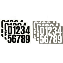 Adesivos de números residenciais de 10 cm (4 polegadas), decalques de vinil à prova d'água de ampla aplicação para caixa de correio, porta,