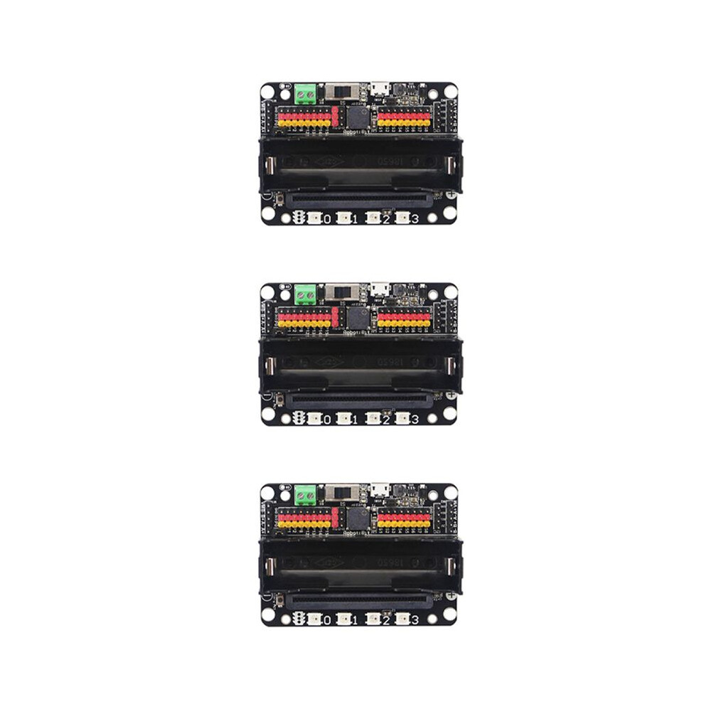 3X Micro: Bit Expansion Board Robotbit V2.0 Supports Makecode Offline Programming For Micro:bit Extension Board Robotbit Black 4711680253186
