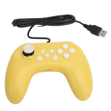 Controlador Bluetooth para juegos de PC, controlador inalámbrico Switch, mando ergonómico con cable con agarre texturizado y retroalimentación de