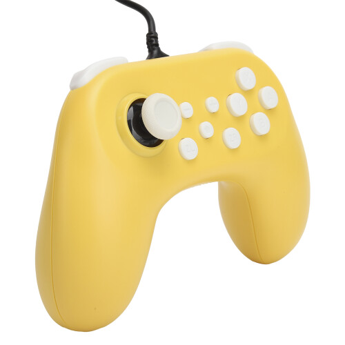 Controller Bluetooth per giochi su PC, controller wireless Switch, gamepad ergonomico cablato con impugnatura testurizzata e feedback di vibrazione, 1