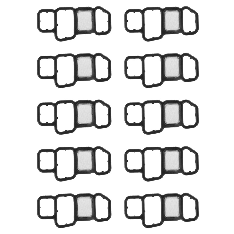 10X Solenoid Gasket Spool Valve Filter For Honda Civic Vtec 06-14 15826-Rna-A01 Black 6134214623558