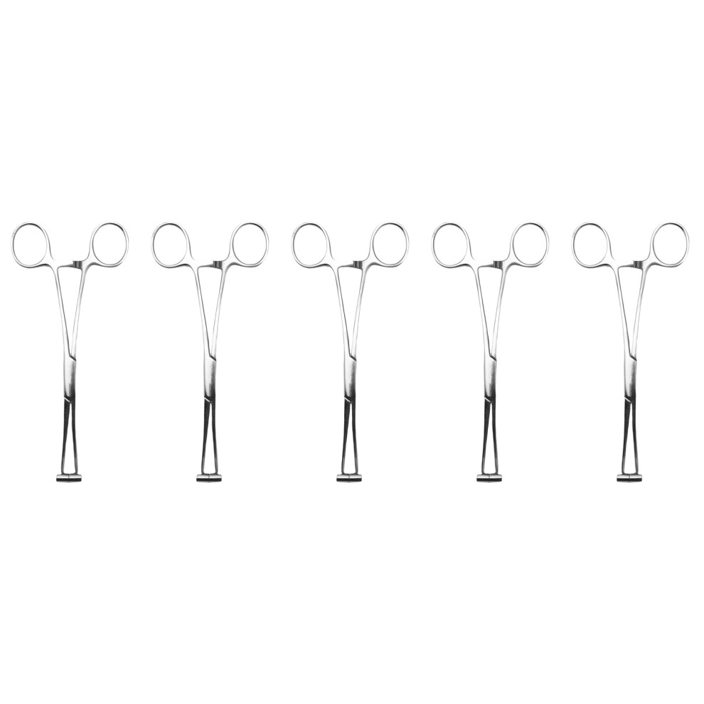 5X Septum Forcep Stainless Steel Needle Clamp, Body Piercing Tool Professional Puncture Tool For Eyebrow Pierced 4713039822098