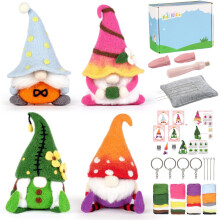 Complete faux wool felting material kit for handicrafts, a charming toy with these beginnerfriendly kits.