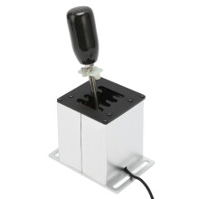 Schalthebel aus Kohlefaser für Sim-Racing, USB-Plug-and-Play-H-Schalthebel mit abnehmbarem Knauf, kompatibel mit Logitech G29, G27, G25, G920,
