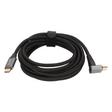 Cabo USB Tipo C de Alto Desempenho, Organização de Cabos que Economiza Espaço, Design Reversível, Carregamento Rápido, Transferência de Dados