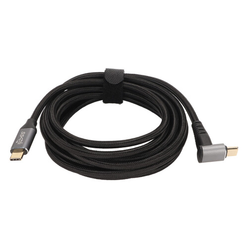 Câble USB Type C haute performance, gestion des câbles compacte, conception réversible, charge rapide, angle de 90 pour le transfert de données