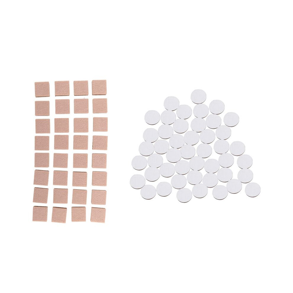 32X Felt Floor Furniture Protector Pads Chair Table Legs Protector & 48X Self-Stick Furniture Round Felt Pads 4712208881010