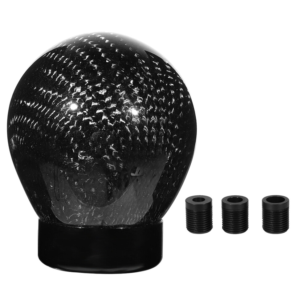 Universal Car Shifter Knob Carbon Fiber Gear Shift Handle Sturdy & Durable Easy Installation Interior Appearance Enhancement Vintage Design Red 9139052954212