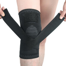 Knee Pads 1 PC Comfort Elastic Knee Pad Fitness Volleyball Knee Sleeves with Bandage Compression Knee Braces XXL