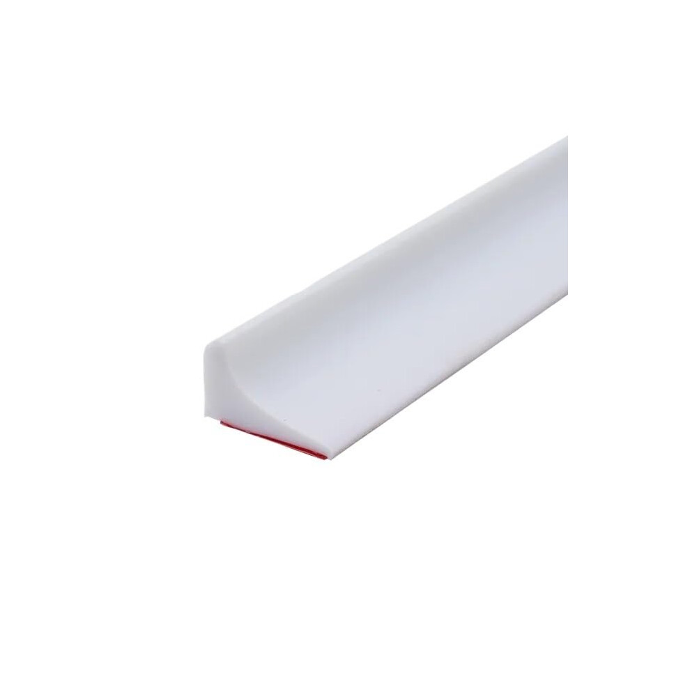 Shower Splash Guard Strip Water Retention Barrier Silicone Seal Strip (White 200Cm) 9426802102222