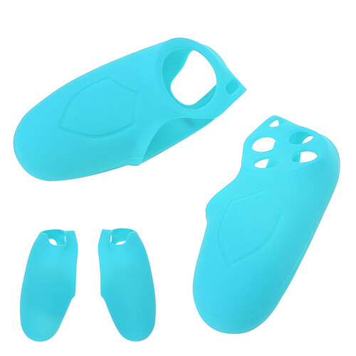 Capa protetora antiderrapante para controle de PS5 Edge, compatível com dock, feita de silicone macio com protetor frontal e grips para os 1