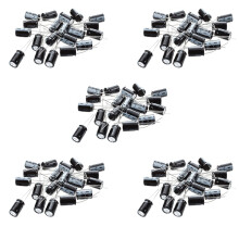 100 Pcs 1000UF 25V 105C Radial Electrolytic Capacitors Black 10X17mm