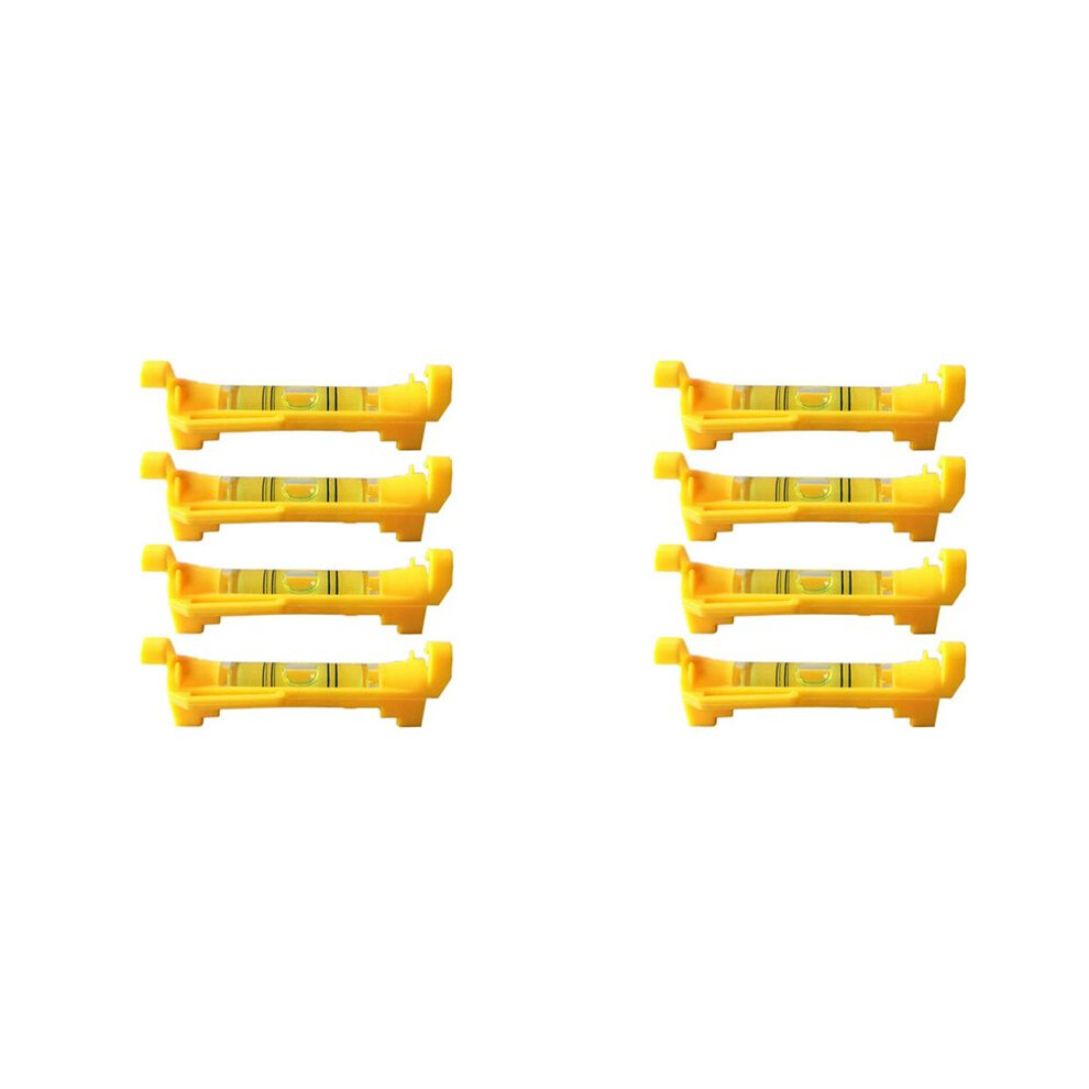 8Pcs String Level Hanging Line Bubble Levels For Leveling Surveying, Building Trades, Bricklaying, Etc. (Yellow) 4711442330179