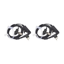 2X Verdeckt Akustik Röhren Sicherheit Leibwächter Ohrhörer Headset PTT Mic Kompatibel für CP040 DP1400 GP68 GP88