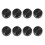 8X Black Aluminum Volume Control Amplifier Knob Wheel 1