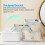 Large White Plastic Cosmetic Storage Box with Handle, 1.55kg 12