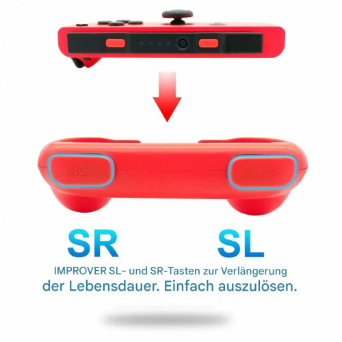 Λαβή παιχνιδιών συμβατή με Nintendo Switch, ειδική θήκη Joy-Con για μακροχρόνια αντοχή, 1