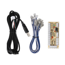 Suportă toate tipurile de joystick-uri și butoane Encoder USB Arcade pentru jocuri PC DIY Zero Delay Controller generic de joc Design durabil de