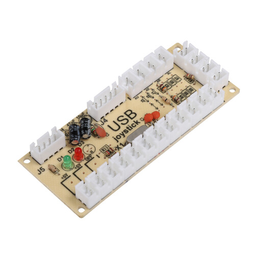Suportă toate tipurile de joystick-uri și butoane Encoder USB Arcade pentru jocuri PC DIY Zero Delay Controller generic de joc Design durabil de 1