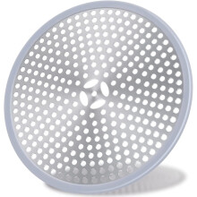 Protetor de ralo de pia com design circular, tampa de metal em tela fácil de limpar, coletor de cabelo em aço inoxidável resistente à ferrugem