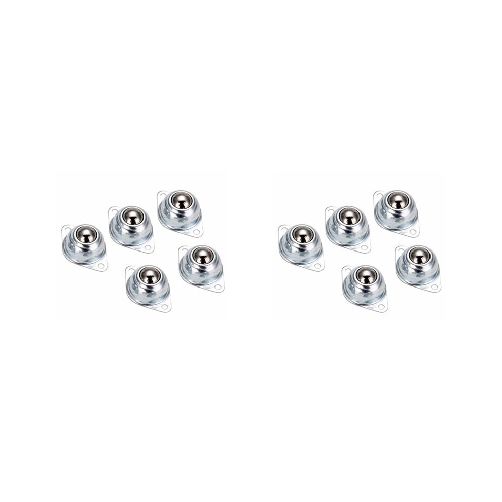 10Pcs Carbon Steel Swivel Ball Caster Wheel Car Robot Universal Eye Round Wheel For Machinery Trolleys Furniture 6132295077352