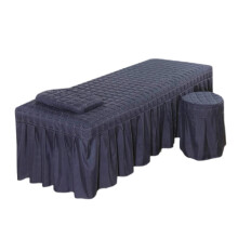 1 x 190 x 80 cm Bed Skirt Beauty Salon Massage Table Bed Sheet Duvet Massage Blanket Spa Bed Full Cover with Skirt