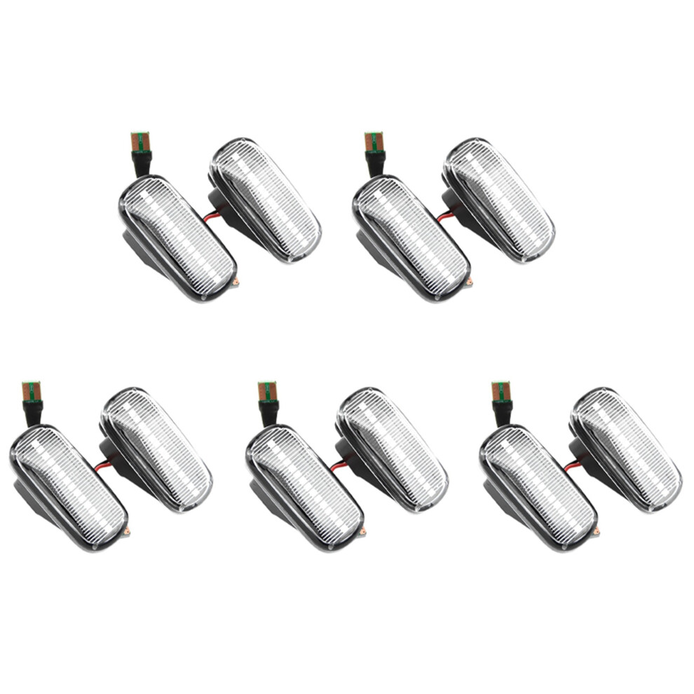 10X Car Led Dynamic Side Marker Signal Lamp Turn Lamp For Honda Accord Civic Acura Cr-V Fit Jazz Odyssey Light/White 4713704507923