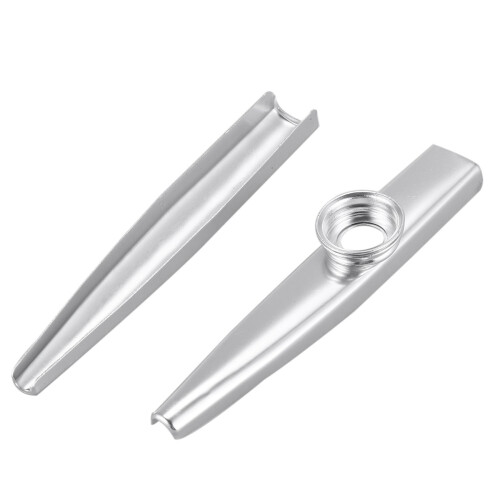 2X New Silver Kazoo Aluminum Alloy 2