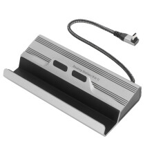 USB-C Hub Gigabit Ethernettel, 6 az 1-ben portos bővítődokkolóval, 4K videó kimenettel és nagy sebességű töltéssel játékkonzolokhoz,