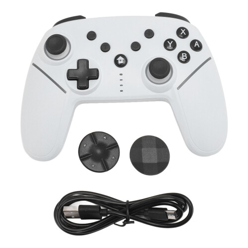 Controller di gioco con grilletti analogici ad effetto Hall, gamepad wireless compatibile con Switch, Windows, Android, iOS, luci LED RGB,