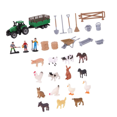 42-delige boerderijdierenspeelgoedset Plastic