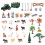 42-delige boerderijdierenspeelgoedset Plastic 5