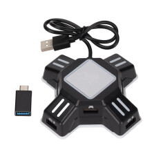 Controller Adapter for Gaming Consoles, KX USB Game Controller Converter Keyboard Mouse Switch Compatible with Switch PS4 PS3 Xbox One, Plug and Play