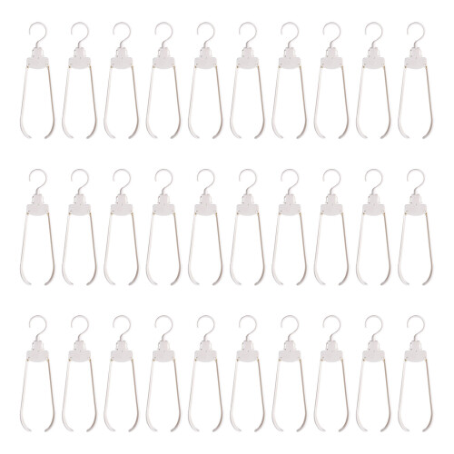 Praktische plastic kleerhanger Ruimte-efficiënt kledingrek-Wit