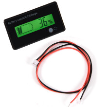 Indicatore di capacità della batteria con display LCD Voltmetro digitale Tester per batterie al litio e al piombo Visualizzazione della percentuale