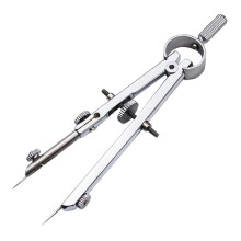 Portable Leather Compass for Precise Drawing in School and Metalworking, Tool for Artists, Mathematicians, Craftsmen