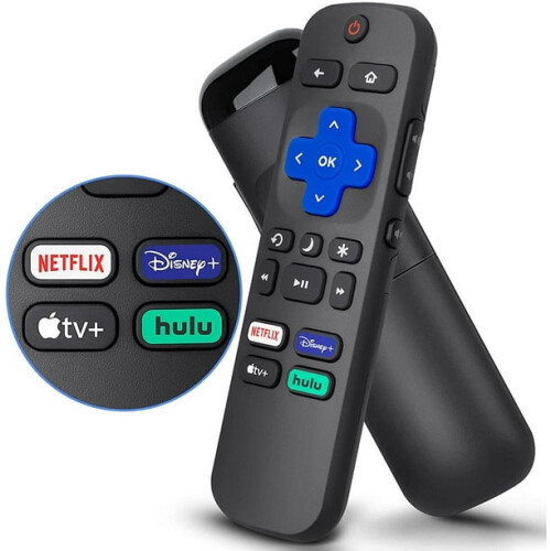 Télécommande de remplacement pour téléviseur Sharp Roku, temps de réponse rapide, portée de transmission étendue, télécommande universelle