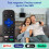 Télécommande de remplacement pour téléviseur Sharp Roku, temps de réponse rapide, portée de transmission étendue, télécommande universelle 5