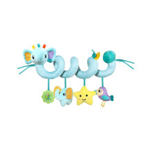 Car Seat Toy for Babies, Rattle for Infant Car Seat Colorful Sensory Toy with Bell 03 Years Unisex Elephant